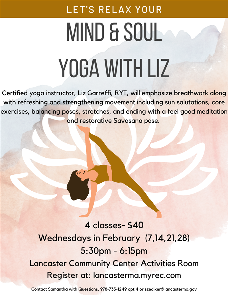 Lancaster MA Recreation Yoga